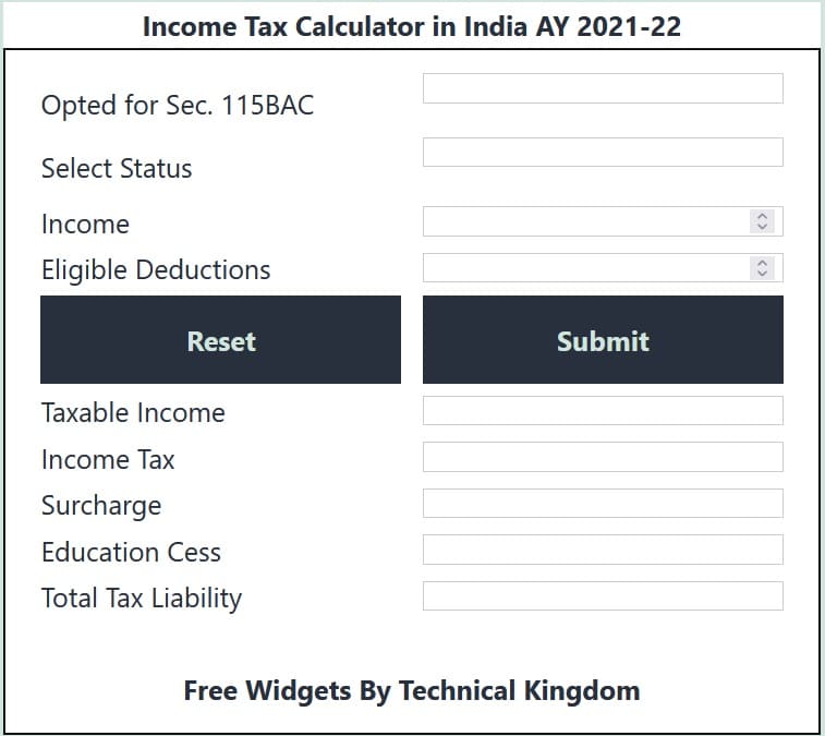 Income Tax Calculator